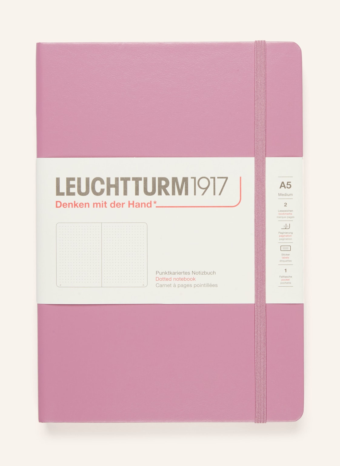 Leuchtturm Notizbuch rosa von LEUCHTTURM