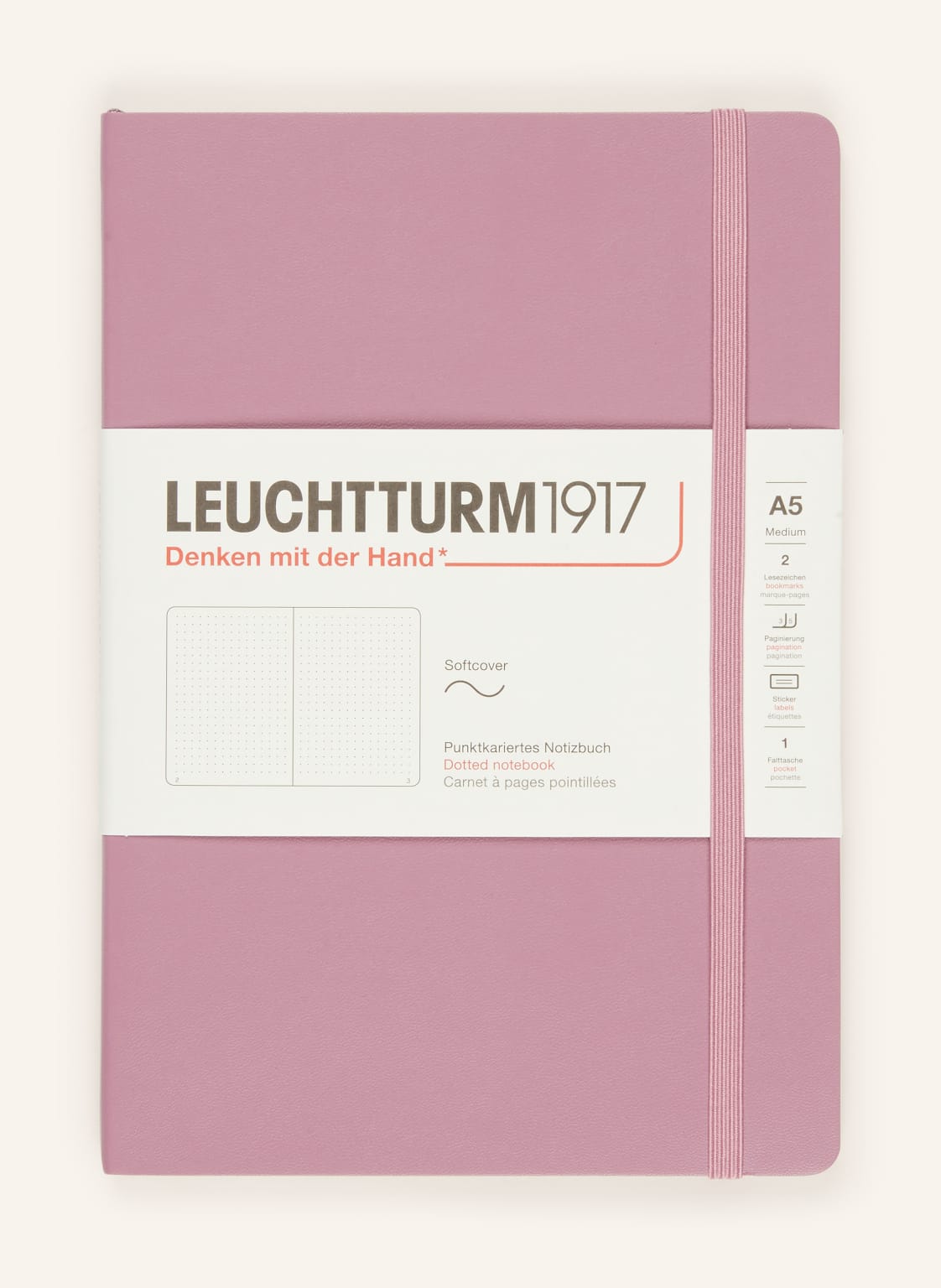 Leuchtturm Notizbuch rosa von LEUCHTTURM