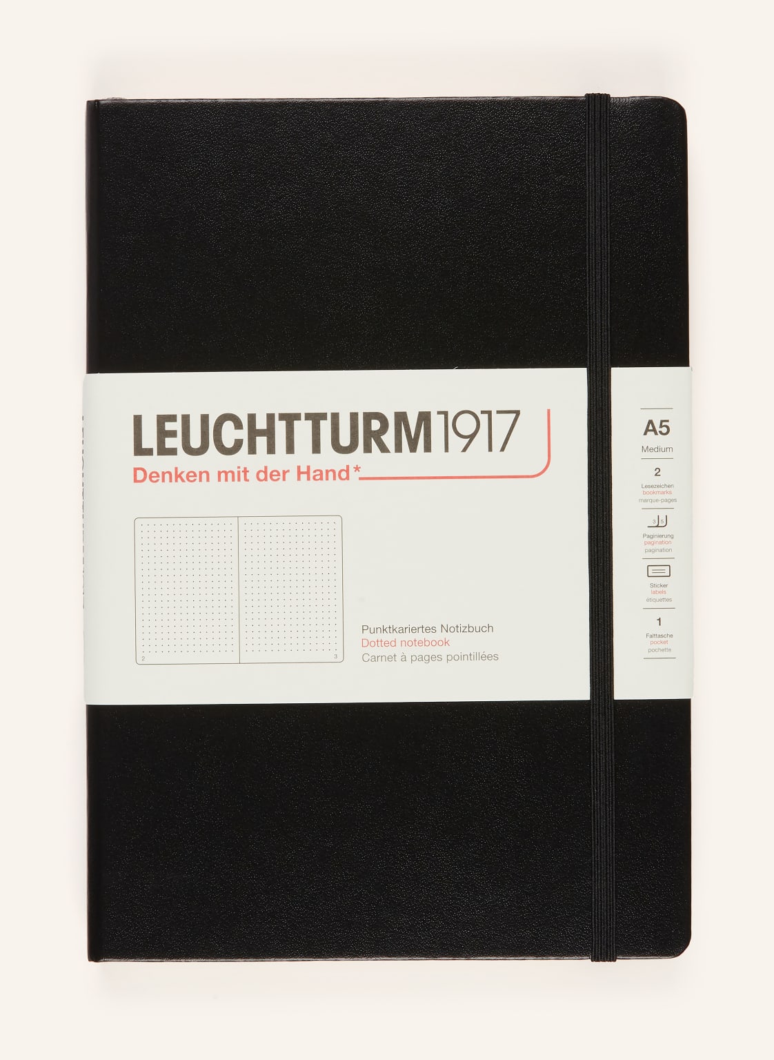 Leuchtturm Notizbuch schwarz von LEUCHTTURM