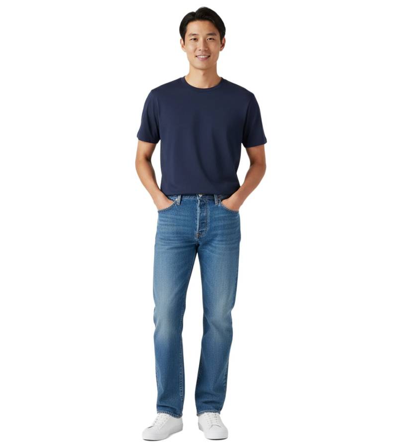LEVI´S 501 Original-Fit Herren Denim-Hose im 5-Pocket-Style Jeans-Hose Baumwoll-Hose 00501-3667 Kaskade-Blau von LEVI´S