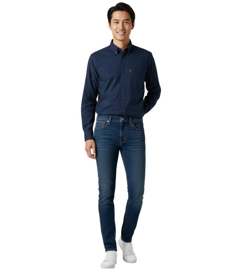 LEVI´S 511 Slim-Fit Herren Jeans-Hose schmale Denim-Hose Baumwoll-Hose 04511-6105 "Clouded Night"-Blau von LEVI´S