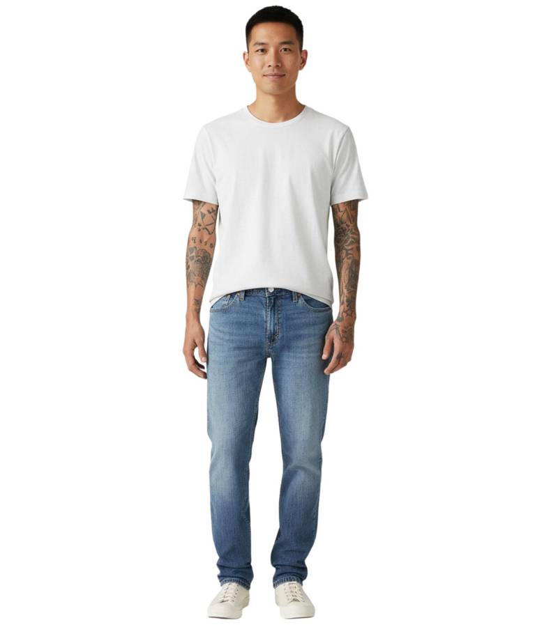 LEVI´S 511 Slim-Fit Herren Jeans-Hose schmale Denim-Hose Baumwoll-Hose 04511-6106 "Med Indigo - Worn In Optom"-Blau von LEVI´S