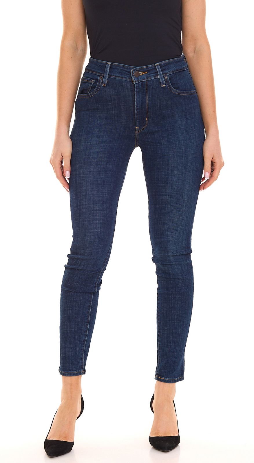 LEVI´S 721 Damen High Rise Skinny Jeans stylische Denim-Hose im Five-Pocket-Style 42378736 Blau von LEVI´S