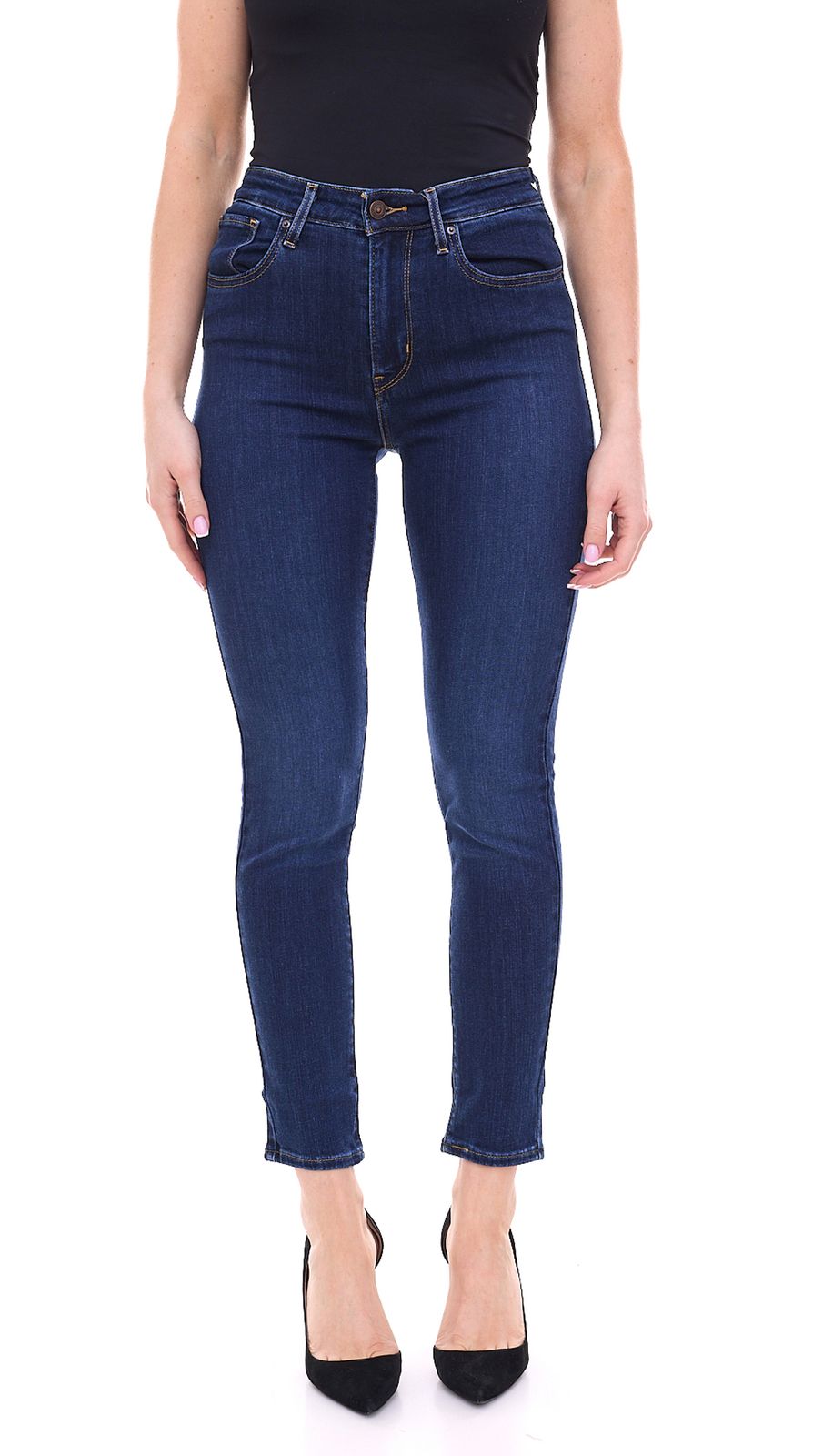 LEVI´S 721 High Rise Skinny Jeans Damen Denim-Hose im Five-Pocket-Style 61261202 Blau von LEVI´S