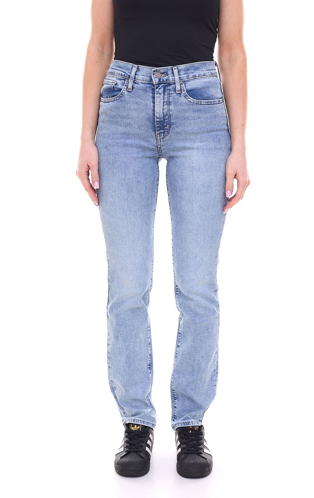 LEVI´S 724 Damen Slim Straight Jeans High-Rise Denim-Hose 23277318 Blau von LEVI´S