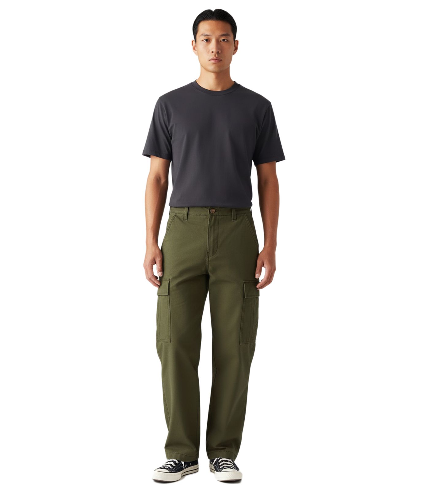 LEVI`S Herren Cargo-Hose mit geradem Bein Baumwoll-Hose A7364-0036 Olivgrün von LEVI´S