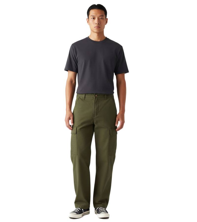LEVI`S Herren Cargo-Hose mit geradem Bein Baumwoll-Hose A7364-0036 Olivgrün von LEVI´S