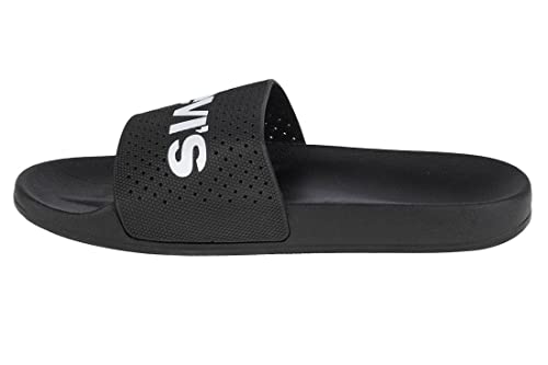 LEVI'S Herren June PERF Slides, Black, 43 EU von Levi's