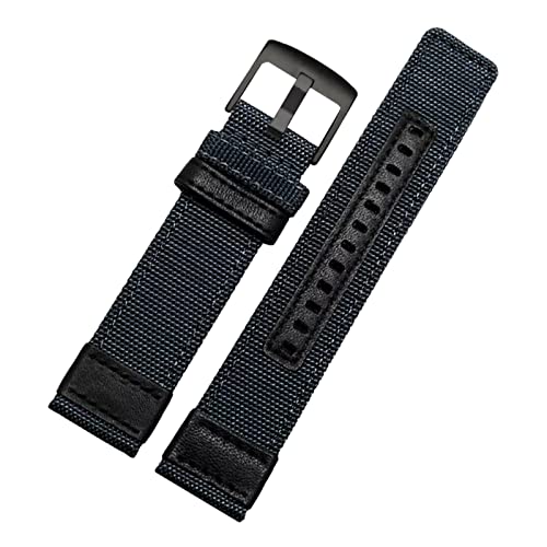 UhrenarmbandStilvolle und elegante Uhrenarmbänder for Männer und Frauen, 20/22/24 mm Herren-Canvas-Nylon-Hochleistungsarmband, verschleißfestes Spleiß-Dornschließe-Uhrenarmband-Armband ( Color : Blue von LEVINE