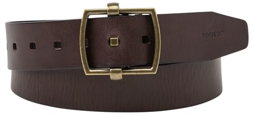 LEVIS FOOTWEAR AND ACCESSORIES Herren & Unisex Chunky Center BAR Belt, Brown, One Size LEVIS FOOTWEAR AND ACCESSORIES Herren & Unisex Chunky Center BAR Belt, Brown, One Size von LEVIS FOOTWEAR AND ACCESSORIES