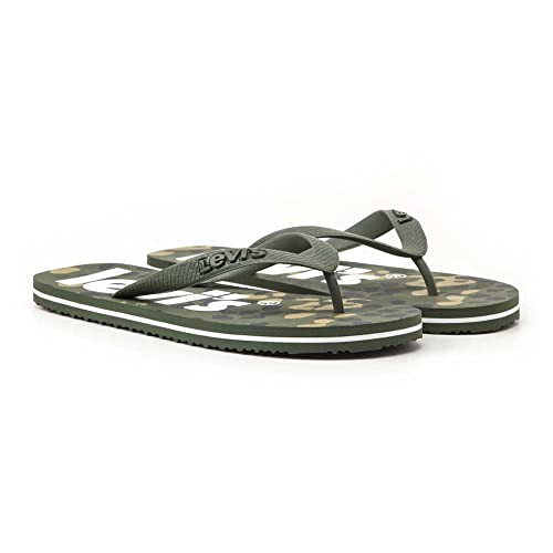 LEVIS FOOTWEAR AND ACCESSORIES Unisex Dixon Poster Sandals, Army Green, X-Large von Levi's