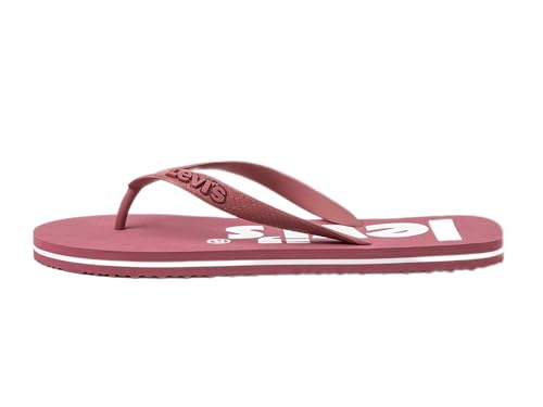 LEVIS FOOTWEAR AND ACCESSORIES Unisex Dixon Poster Sandals, Dark Pink, XX-Small von Levi's