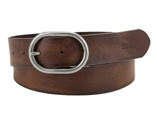 Levi's Damen Circle Buckle Core Gürtel, Braun (Brown), 90 cm (Herstellergröße: 90) von Levi's