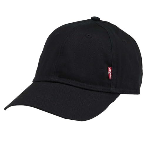 Levi's Herren Classic Twill Red Tab Baseball Cap, Schwarz (Black), 58 cm von Levi's