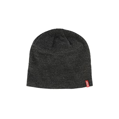 Levi's Unisex Otis Beanie Strickmütze, Grau (Dark Grey), Large (Herstellergröße: L/XL) von Levi's