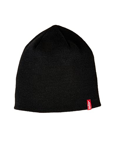 Levi's Unisex Otis Beanie Strickmütze, Schwarz (Black), Medium (Herstellergröße: S/M) von Levi's