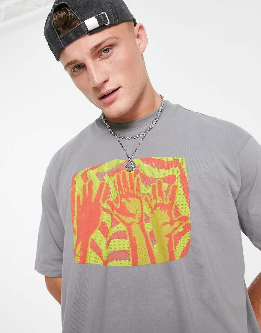 Levi's Skateboarding - T-Shirt in Grau mit Brust-Logo von LEVIS SKATEBOARDING