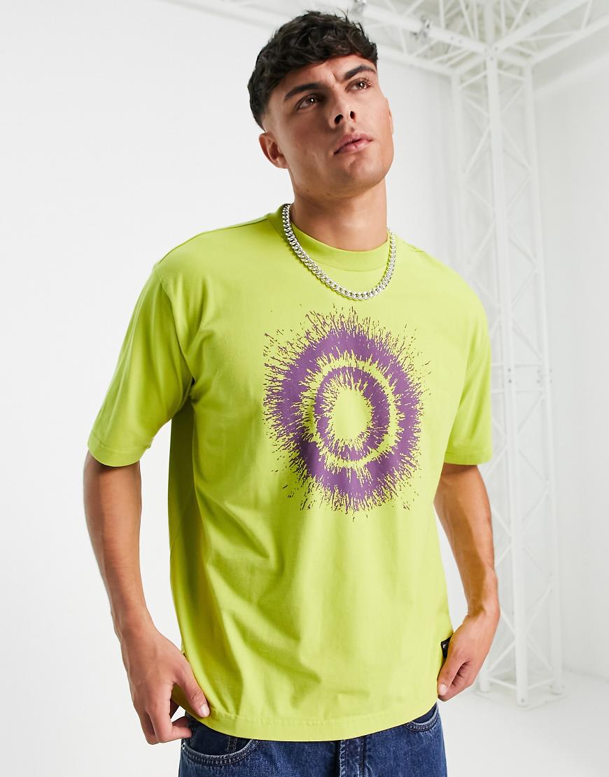 Levi's Skateboarding - T-Shirt in Grün mit Brust-Logo-Gelb von LEVIS SKATEBOARDING