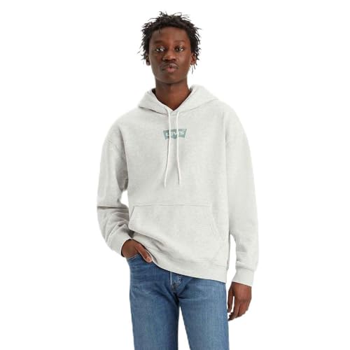 LEVIS Men's Relaxed Graphic PO Greys, BW Hoodie Light Grey, XL von Levi's