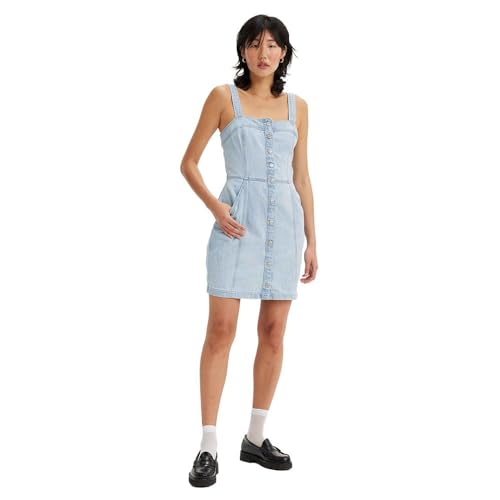 LEVIS Women's DREA Dress Light Indigo-Worn IN, COOL Poole 2, X-Small von LEVIS