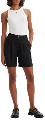 LEVIS Damen Pleated Trouser Short Blacks, Caviar, 28 EU von LEVIS