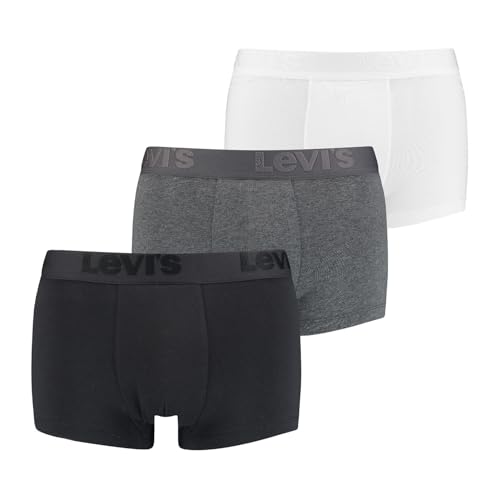 Levi's Herren Levi's Premium Men's Trunks (3 pack) Trunks, Schwarz grey combo, S von Levi's