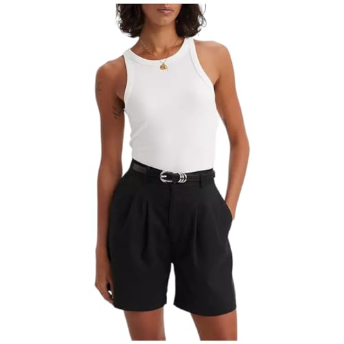 LEVIS Damen Pleated Trouser Short Blacks, Caviar, 32 EU von LEVIS
