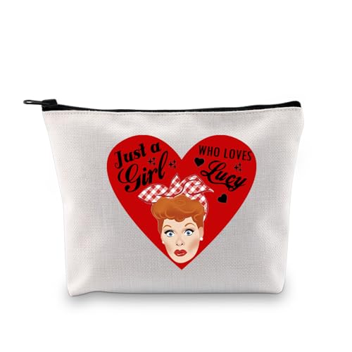 50er Jahre Luccy Geschenke für Frauen Comedy TV Show Fans Make-up Tasche Luci Liebhaber Reißverschluss Tasche Mädchen Who Loves Luci, Wer liebt luccy Ku, modisch von LEVLO