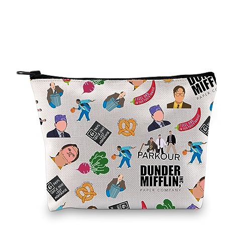 Büro Make-up Tasche Büro Inspiriert Geschenk Büro Mitarbeiter Geschenkideen Büro Manager Geschenk Büro Kosmetik Tasche Reißverschluss Tasche, Dunder Mifflin Ku, modisch von LEVLO