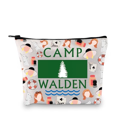 Camp Walden Make-up-Tasche, Sommercamp, Mädchen, Geschenk, Outdoor, Camping, Geschenk, Film-inspiriertes Geschenk, 90er-Jahre Nostalgie, Reißverschlusstasche, Walden 2uk, modisch von LEVLO