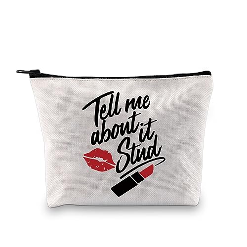 Greese Musical inspirierte Make-up-Tasche, Film-Fans, Geschenk für Theater, Geschenk für sie, Tell Me About it, Ohrstecker, Erzählen Sie mir darüber Stud Ku, modisch von LEVLO