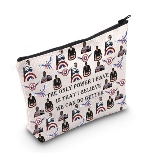 LEVLO America Hero Fans Geschenktasche "The Only Power I Have" Make-up-Tasche, Geburtstags-Reise-Organizer für beste Frauen, The Only Power, Für den täglichen Gebrauch von LEVLO