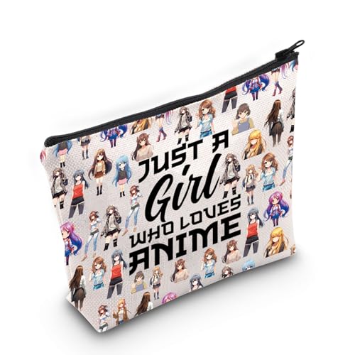 LEVLO Anime-Fans, Make-up-Tasche für Anime-Liebhaber, Geschenk, Anime-Kosmetiktasche für Damen, Cartoon-Anime-Make-up-Tasche, Love Animes Full Bag, Kosmetiktasche von LEVLO