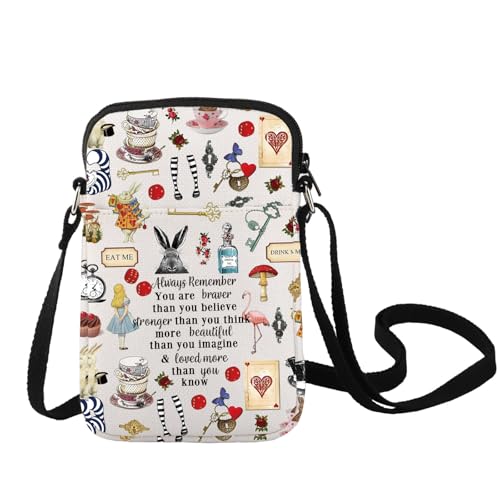 LEVLO Fairy Tale Crossbody Bag Fairy Tale Fans Geschenk You Are Braver Than You Believe Princess Shoulder Bag Cartoon Movie Merch, Als C Bag von LEVLO