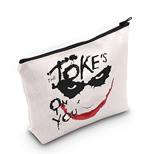 LEVLO Lustige Joker Kosmetiktasche Joker Fans Geschenk The Joke's on You Make-up Reißverschluss Tasche Joker The Joker Merchandise, Witz auf dich von LEVLO