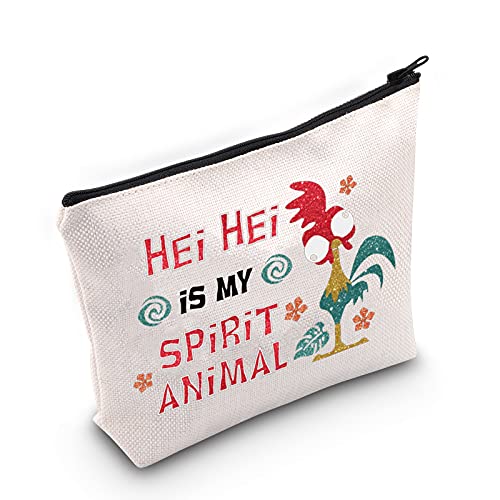 LEVLO Moana Hei Hei Kosmetiktasche mit Reißverschluss, für Frauen und Mädchen, Hei Hei Spirit Animal, von LEVLO