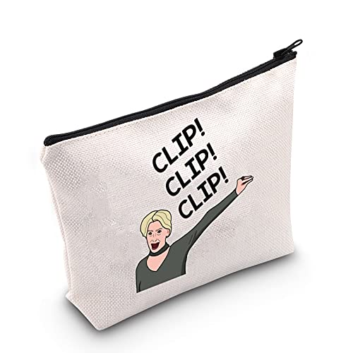 LEVLO Real Housewives TV Show Kosmetiktasche Dorinda Medley Fans Geschenkclip Clip Make-up Reißverschluss Tasche für Frauen Mädchen, Clip-Clip von LEVLO
