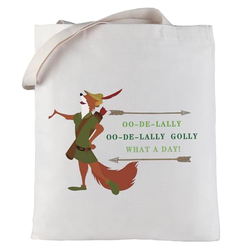 LEVLO Robin Fox Kosmetiktasche Robin Fans Geschenk Oo-De-Lally Oo-De-Lally Golly What a Day Make-up-Tasche mit Reißverschluss für Frauen und Mädchen, Oo-de-lally Tragetasche, Kosmetiktasche von LEVLO