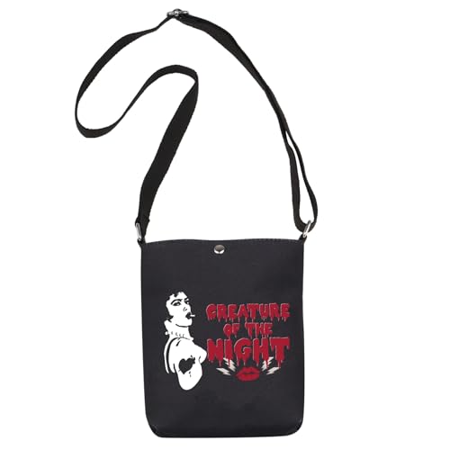 LEVLO Rocky Horror Tote Bag Picture Show Gift Fans Gift Horror Movie Themed Gifts Creature of the Night, The Night Cb UK, large von LEVLO