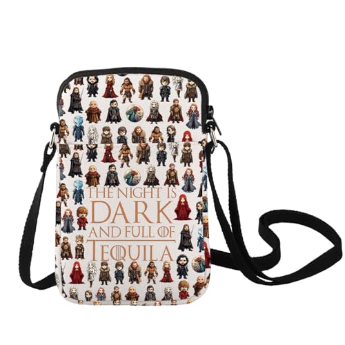 LEVLO Thrones Game Crossbody Bag Thrones Game Fans Geschenk The Nnight Is Dark And Full Terrors Thrones Game Umhängetasche, Nnight is Dark C Bag LEVLO Thrones Game Crossbody Bag Thrones Game Fans Geschenk The Nnight Is Dark And Full Terrors Thrones Game Umhängetasche, Nnight is Dark C Bag von LEVLO