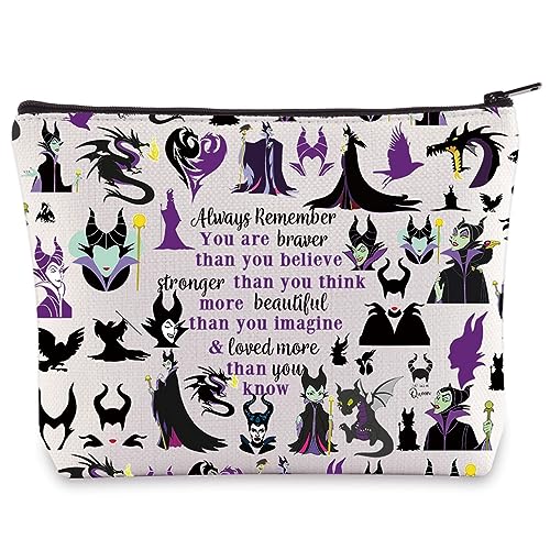 LEVLO Villains Movie Kosmetiktasche Make-up-Tasche Filmfans Geschenk You Are Braver Stronger Smarter Than You Think Villains Reißverschlussbeutel für Frauen Mädchen, Always Villains, 0 von LEVLO