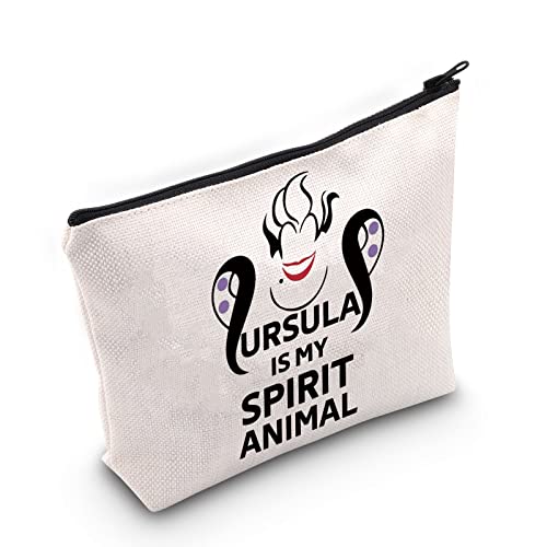 LEVLO Villains Ursula Kosmetiktasche Make-up-Tasche Sea Witch Fans Geschenk Ursula Is My Spirit Animal Reißverschluss Tasche für Frauen Mädchen, Ursula Spirit Animal, Kosmetiktasche von LEVLO