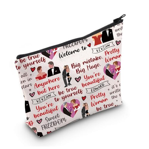 LEVLO Vivian Edward Fans Make-up-Tasche, großer Fehler, großer Kosmetik-Organizer, romantisches Comedy-Film-Geschenk, Prettywomen, Täglich von LEVLO