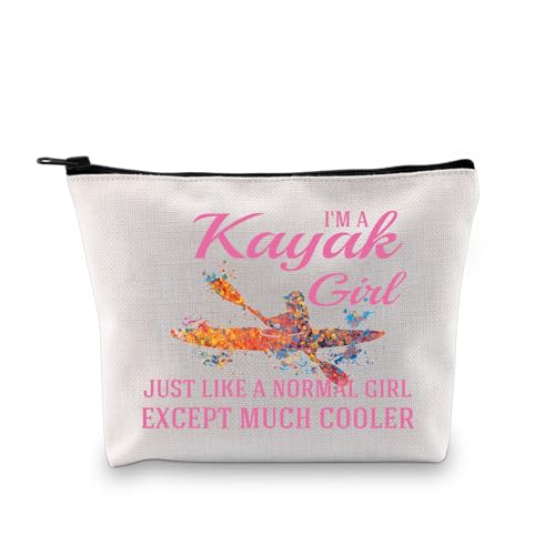 Lustiges Geschenk für Kajakfahrer, Kajakspieler, Kajak-Liebhaber, Kosmetiktasche, Kajak, Mädchen, Kajak, Königin, Reißverschluss, Make-up-Tasche, I'm a Kayak Girl 2uk, modisch von LEVLO