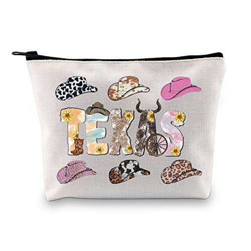 Texas Geschenk Texas Cowgirl Geschenk Texas Girl Make-up Tasche Reißverschluss Tasche Western Country Cowgirl Make-up Tasche Southern Cowgirl Geschenk, Texa Ku, modisch von LEVLO