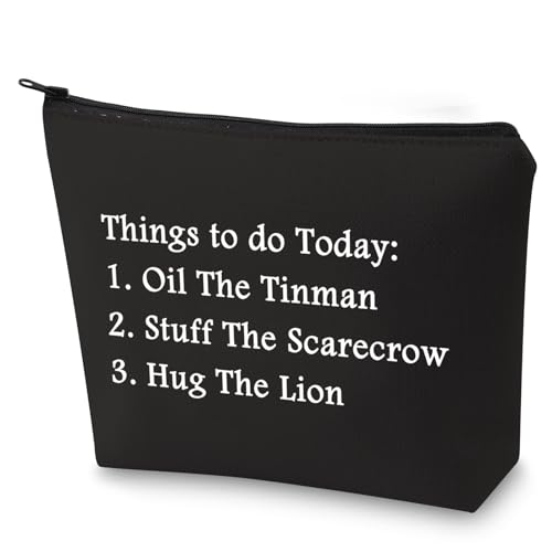 Wizard Gift Oil The Tin Man Stuff The Scarecrow Hug The Lion Make-up-Tasche für Fans, Things to Do Today-bk, Retro-Stil von LEVLO