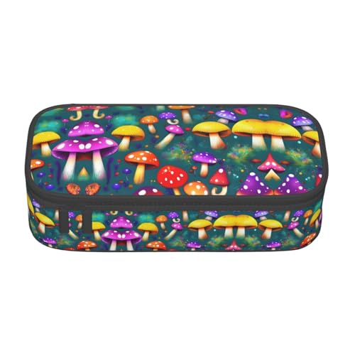 LEVNDIEJ Federmäppchen, Motiv: helle Pilze, Kunstdruck, großes Fassungsvermögen, Stifteetui, Organizer, für College, Arbeit, Reisen LEVNDIEJ Federmäppchen, Motiv: helle Pilze, Kunstdruck, großes Fassungsvermögen, Stifteetui, Organizer, für College, Arbeit, Reisen von LEVNDIEJ