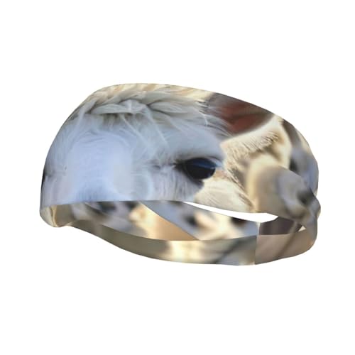 Sport-Stirnband mit niedlichem Lama-Druck, für Damen und Herren, Schweißband, Stirnbänder, für Laufen, Yoga, Fitnessstudio, Workout, Radfahren Sport-Stirnband mit niedlichem Lama-Druck, für Damen und Herren, Schweißband, Stirnbänder, für Laufen, Yoga, Fitnessstudio, Workout, Radfahren von LEVNDIEJ