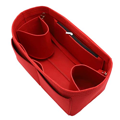 Filz-börsen-Organizer in Tasche mit zwei herausnehmbaren Haltern, 8020 rot L2 von LEXSION