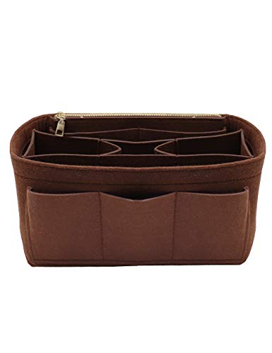 LEXSION Aufbewahrungstasche aus Filz für die Handtasche, passend für Speedy Neverfull, Braun (braun), Medium von LEXSION